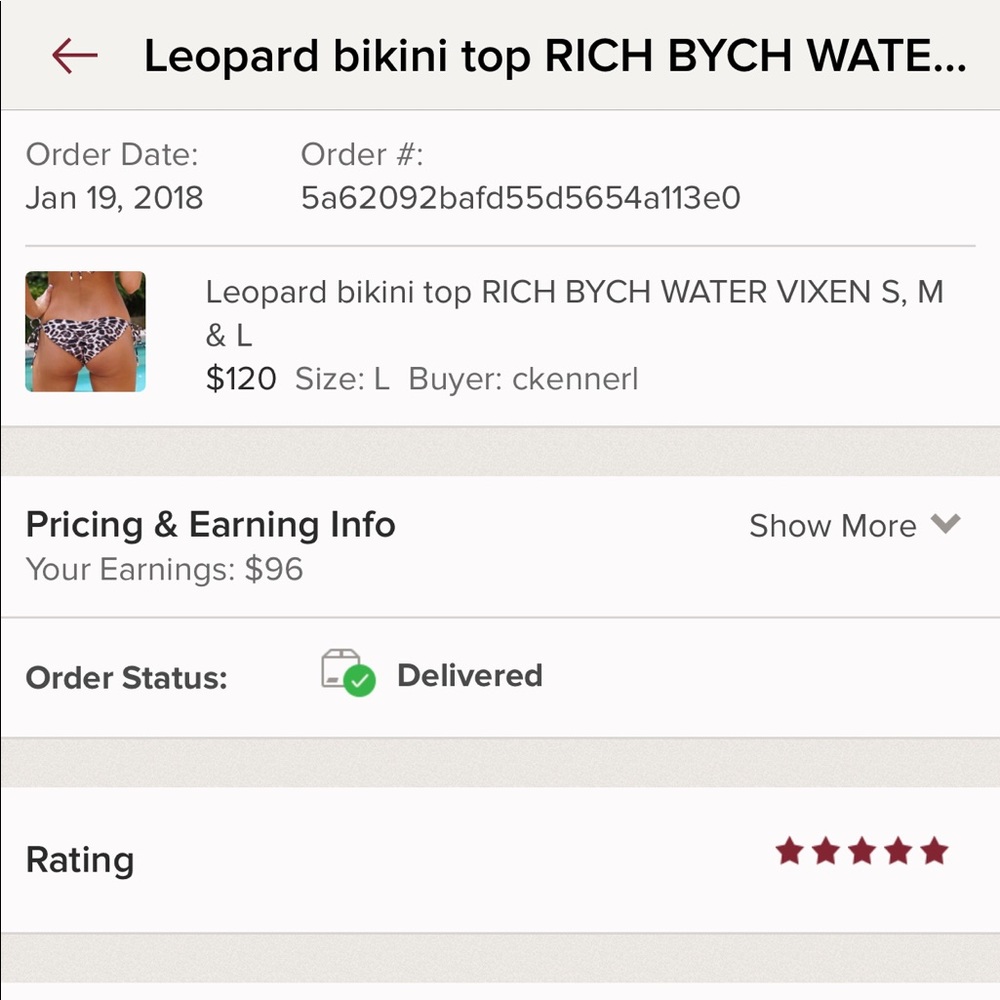 RICH BYCH SEXY Leopard WATER VIXEN Bikini Top - Picture 3 of 8